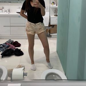 Stylish salmon colored shorts